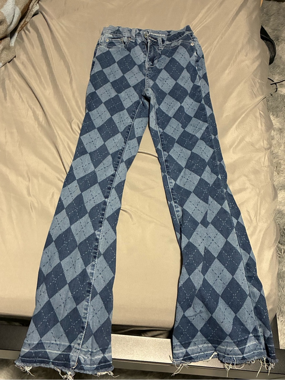 Color block Flare Jeans
